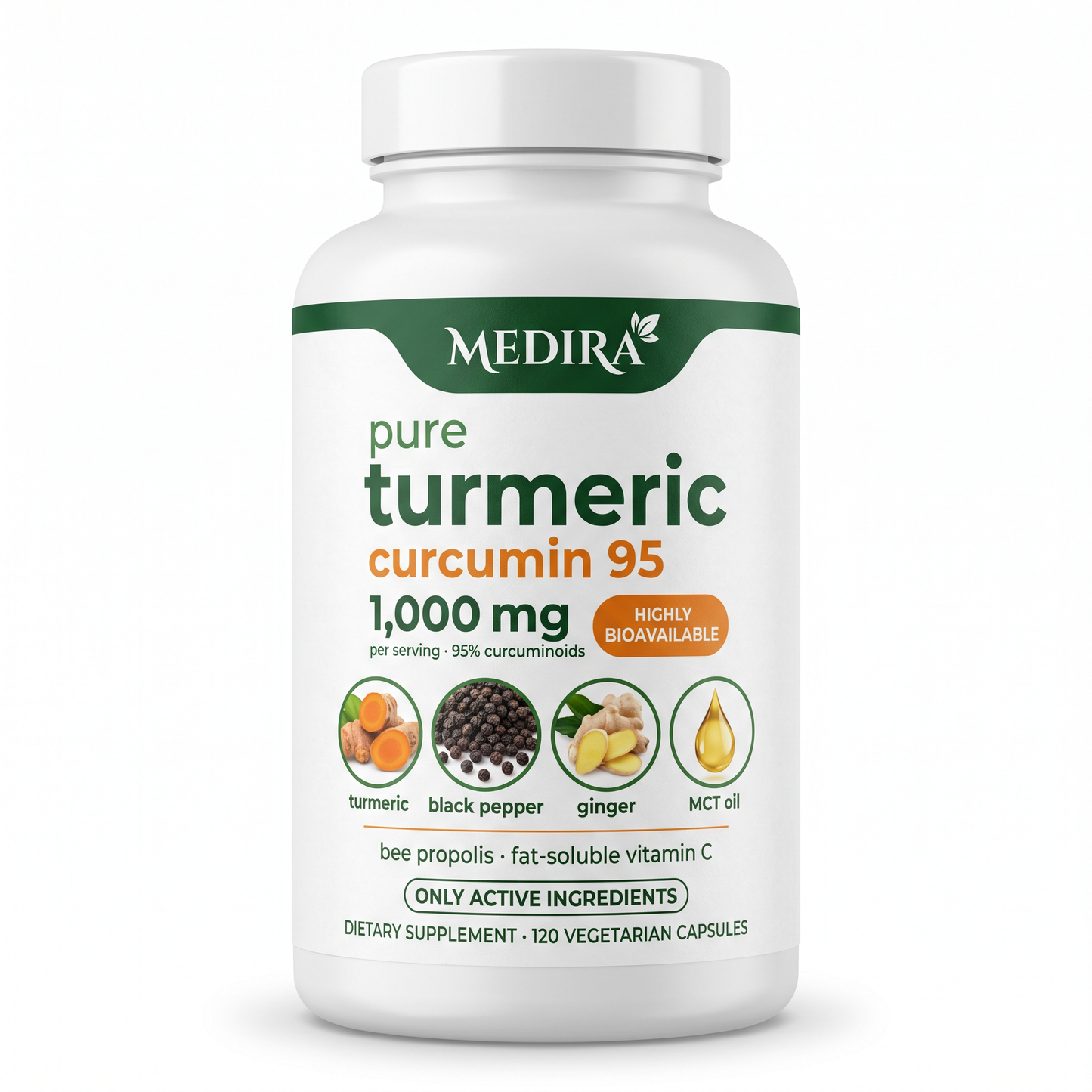 Turmeric Curcumin Capsules (1,000mg)